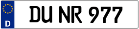 Truck License Plate